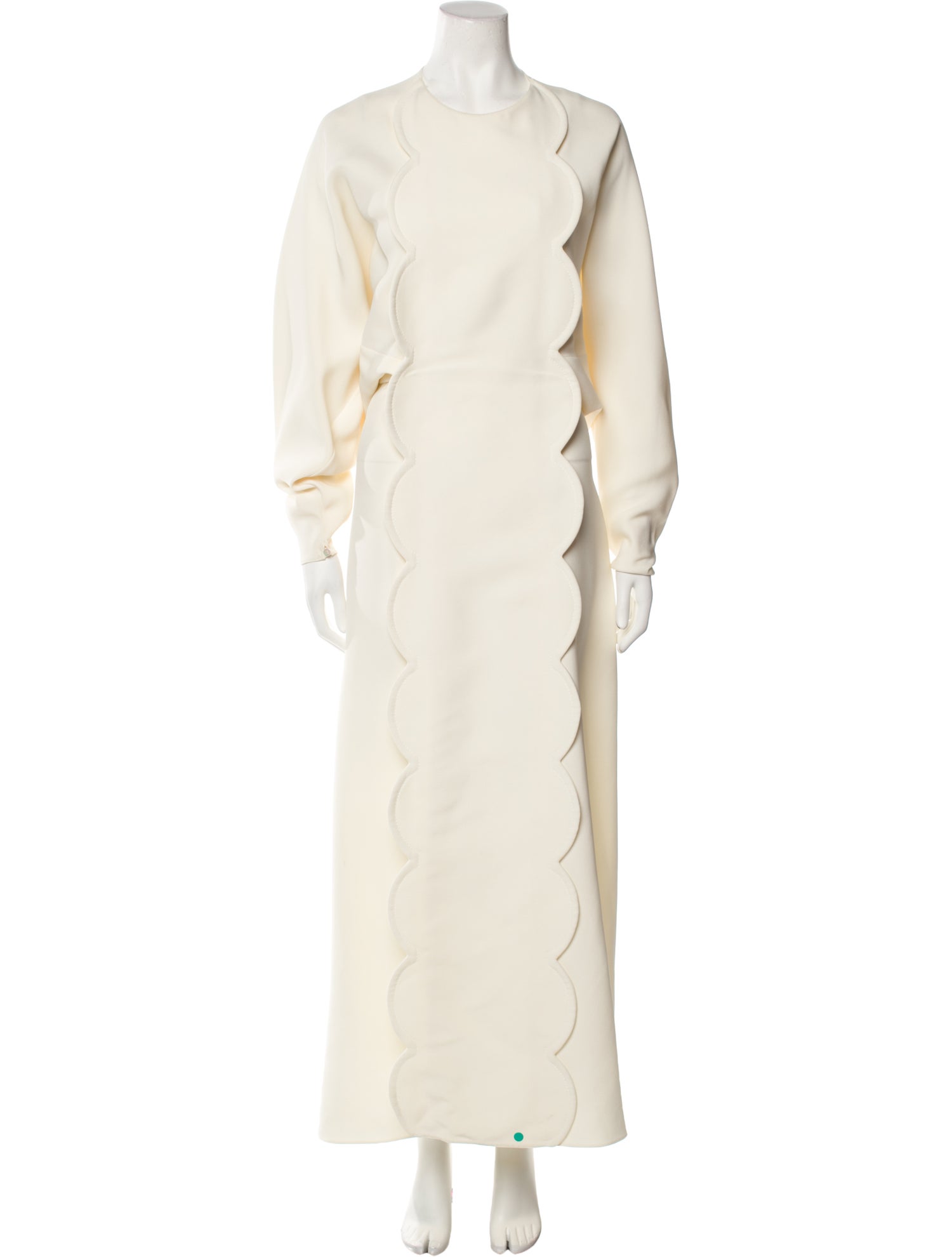 Valentino Crew Neck Long Dress